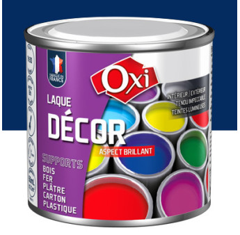 Laque décor OXI acrylique brillante bleu nuit 60ml