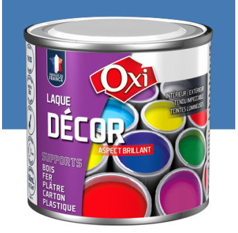 Laque décor OXI acrylique brillante bleu turque 60ml