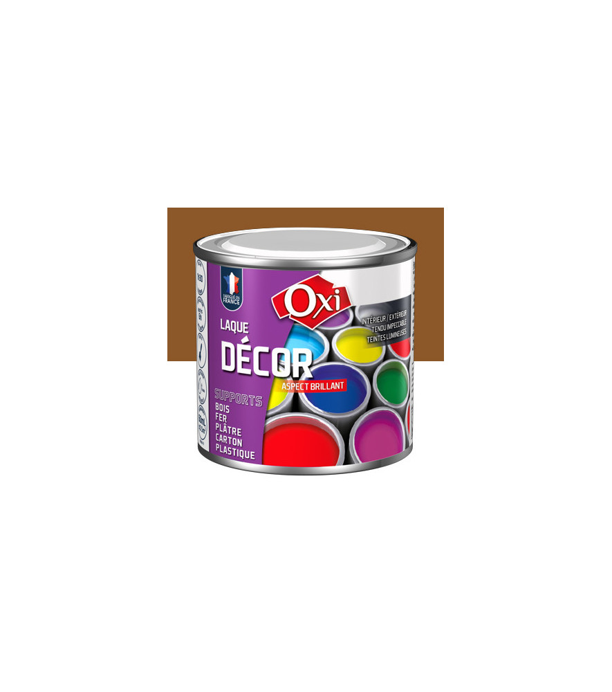 Laque décor OXI acrylique brillante caramel 60ml