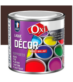 Laque décor OXI acrylique brillante chocolat 60ml