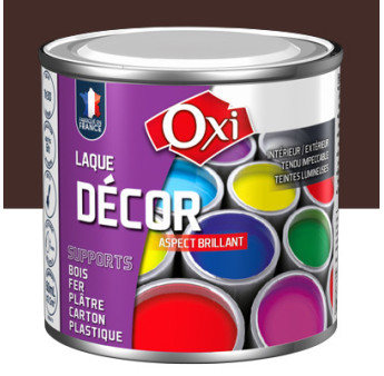 Laque décor OXI acrylique brillante chocolat 60ml