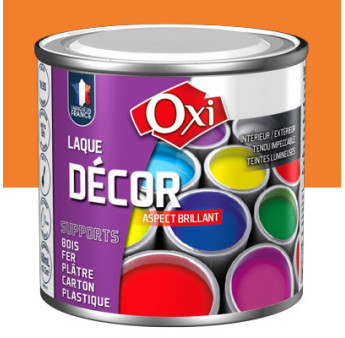 Laque décor OXI acrylique brillante clémentine 60ml