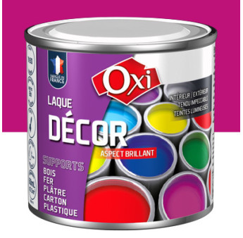 Laque décor OXI acrylique brillante fuchsia 60ml