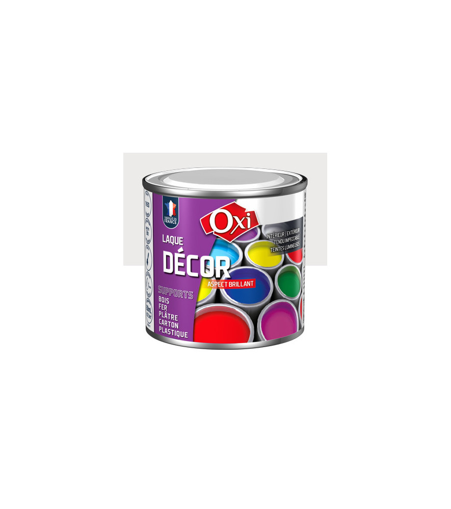 Laque décor OXI acrylique brillante gris clair 60ml