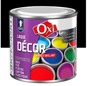 Laque décor OXI acrylique brillante noir 60ml