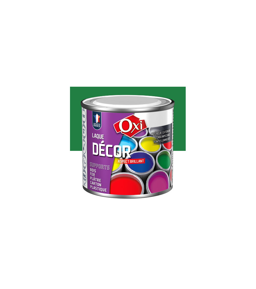 Laque décor OXI acrylique brillante vert jardin 60ml