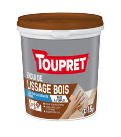 Enduit de lissage bois pâte TOUPRET gamme les Essentiels 1,5kg