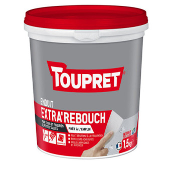 Enduit extra'rebouch pâte TOUPRET gamme les Essentiels 1,5kg