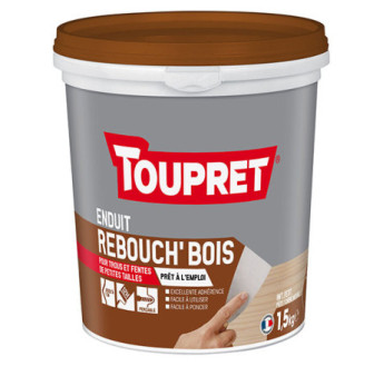 Enduit rebouch'bois pâte TOUPRET gamme les Essentiels 1,5kg