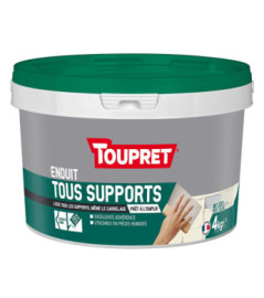 Enduit tous supports pâte TOUPRET gamme les Essentiels 4kg